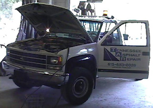 Service truck with underhood welder