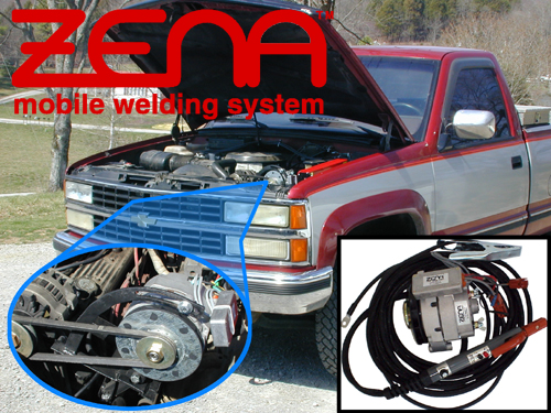 ZENA welding system installed on a service truck